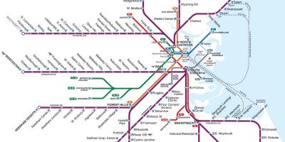बोस्टन रेलवे स्टेशन का नक्शा