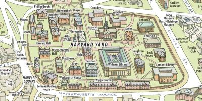नक्शे के हार्वर्ड विश्वविद्यालय