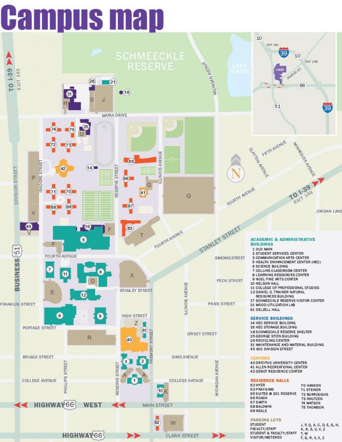 हार्वर्ड मेडिकल स्कूल कैम्पस का नक्शा