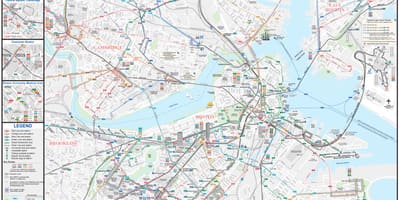 MBTA बस मानचित्र