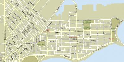 सड़क के नक्शे के बोस्टन